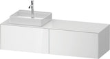 DURAVIT White Tulip Konsolen-Waschtischunterbau 1600 mm wandhängend, 2 Auszüge, weiß seidenmatt