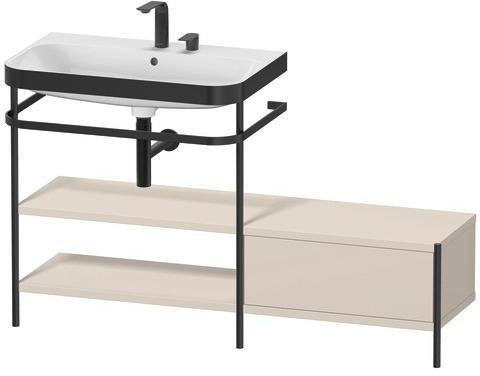 Duravit Happy D.2 Plus Waschtischunterbau 1400 mm mit Metallkonsole supermatt
