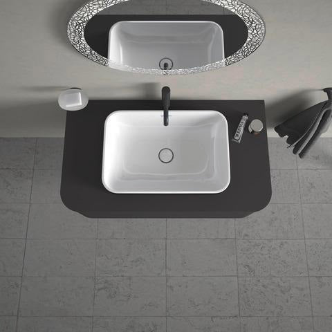 Duravit Happy D.2 Konsolenwaschtischunterbau 1000 mm taupe supermatt mit Tip-On-Technik und LED-Innenbeleuchtung