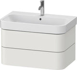 Duravit Waschtischunterbau Happy D.2 Plus 775 mm taupe supermatt mit Tip-On-Technik