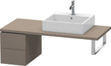 DURAVIT L-Cube Unterschrank 400x320x548mm Weiß Matt mit 2 Schubkästen und Tip-on-Technik