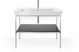 DURAVIT White Tulip Möbelwaschtisch 1050 mm Weiß mit Überlauf und WonderGliss