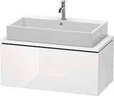 DURAVIT L-Cube Waschtischunterbau 920 mm taupe supermatt mit Tip-On-Technik