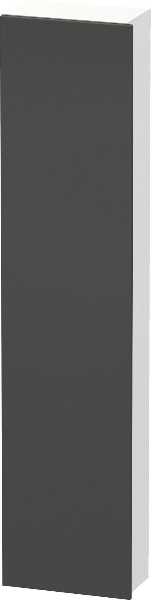 DURAVIT DuraStyle Hochschrank 400 mm betongrau matt, 1 Tür links, Soft-Close