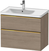 Duravit D-Neo Waschtischunterbau 784 mm Eiche Terra Matt mit 1 Auszug
