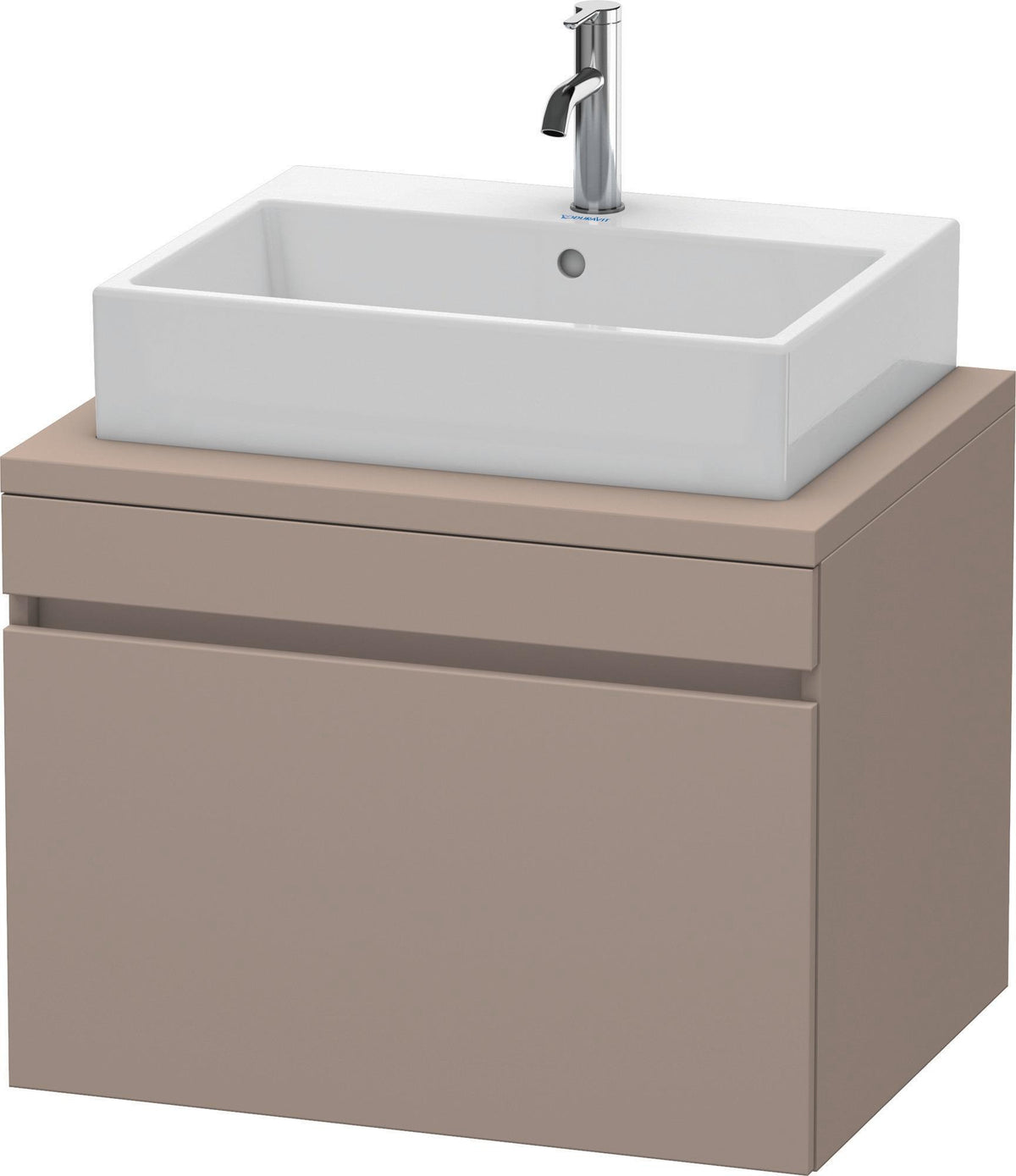 Duravit DuraStyle Konsolenwaschtischunterbau 700 mm betongrau matt mit 1 Auszug und Soft-Close