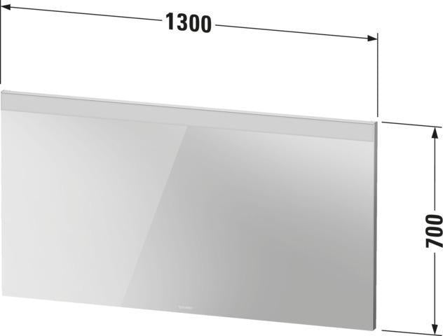 DURAVIT Licht & Spiegel Wandspiegel 600x700mm mit Beleuchtung, Heizung & Sensorschalter – Weiß