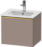 DURAVIT D-Neo Waschtischunterbau 510 mm Eiche Schwarz Matt mit Bronze Griff