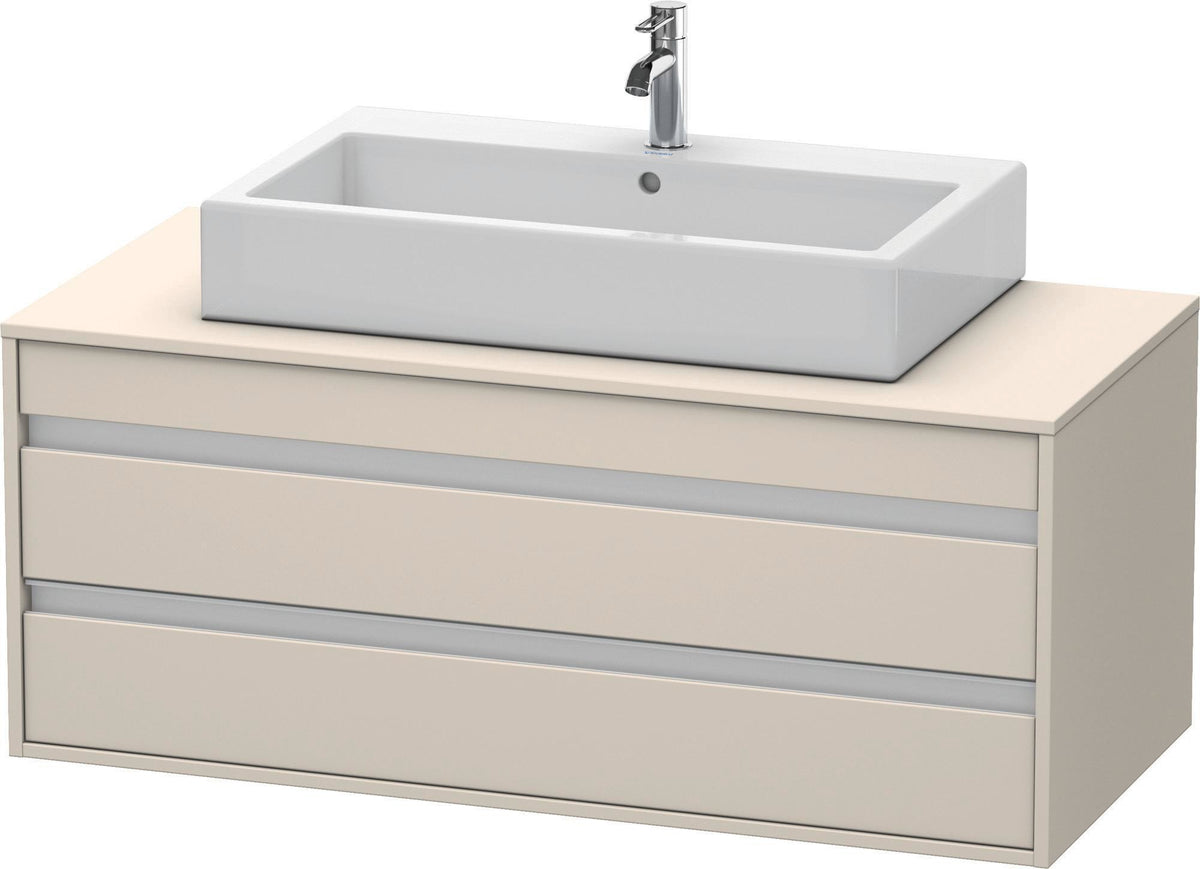 DURAVIT Ketho Waschtischunterbau wandhängend 1200 mm, 2 Schubkästen, weiß matt – für Aufsatzwaschtisch