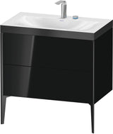 Duravit XViu c-bonded Waschtischset bodenstehend 800 mm mit 2 Auszügen, Push-Open und Soft-Close