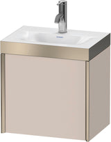 DURAVIT XViu c-bonded Waschtischunterbauset 460 mm mit 1 Tür, champagner matt/basalt matt