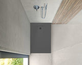 DURAVIT Sustano Duschwanne 1200x800x30 mm Mineralguss Dunkelgrau Matt – Bodenbündig & Flacher Einbau
