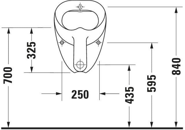 DURAVIT Design Classics Urinal Bill, absaugend, ohne Fliege, ohne Deckel, weiß