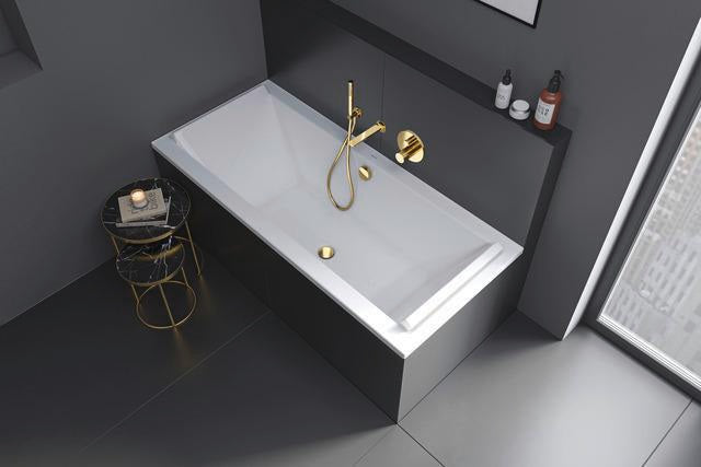 DURAVIT Stabbrause MinusFlow Rund Rain Schwarz Matt – Handbrause mit Antikalksystem, Messing