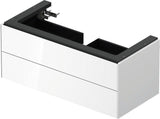 DURAVIT White Tulip Waschtischunterbau 984 mm, 2 Schubkästen, Weiß Seidenmatt, Philippe Starck