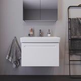 Duravit No.1 Waschtischunterbau wandhängend 740 mm Weiß Matt mit 1 Auszug und Soft-Close