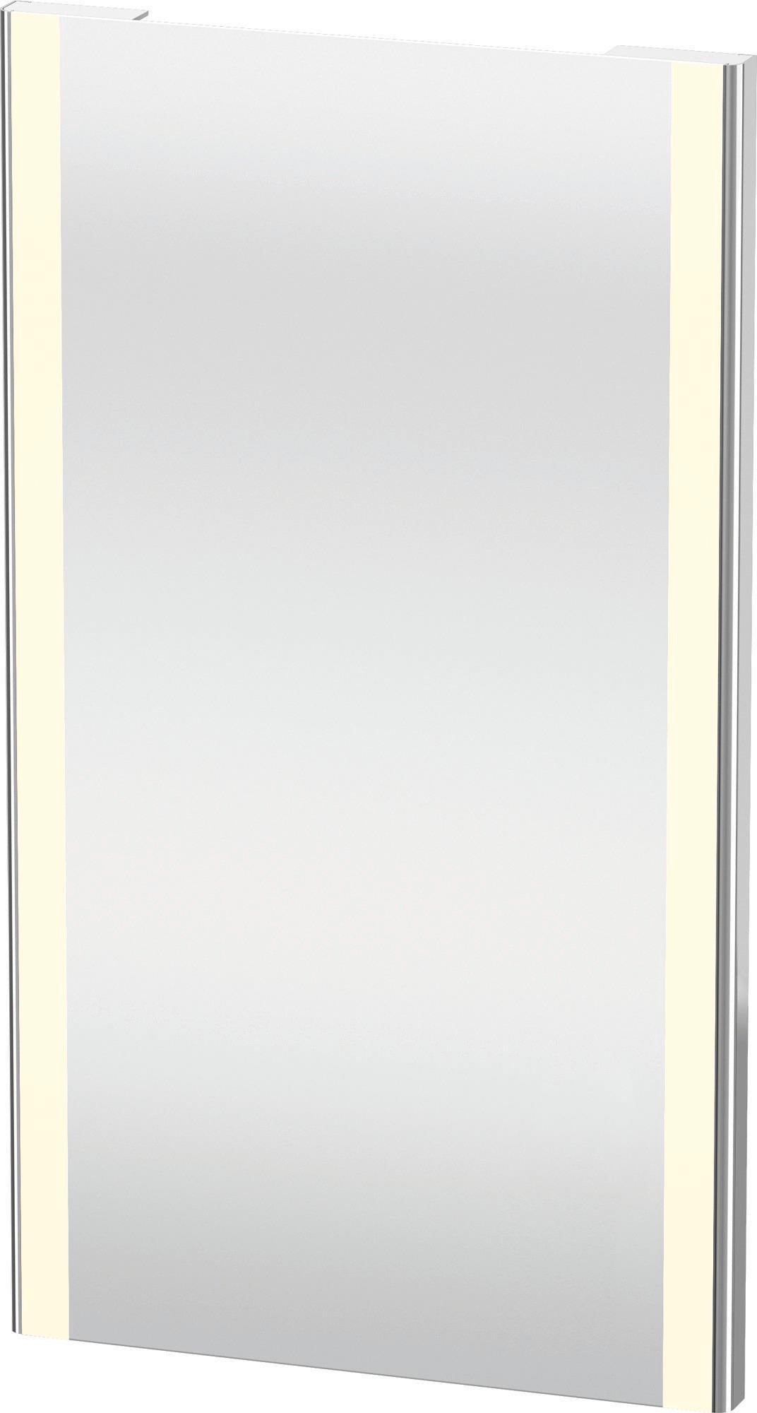 Duravit XSquare Spiegel 450x800mm chrom mit LED-Beleuchtung und Dimmfunktion
