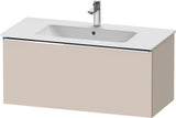 Duravit D-Neo Waschtischunterbau 1010 mm, 1 Auszug, Weiß Matt, Griff Bronze Gebürstet, Wandhängend