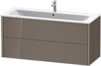 flannel grey hochglanz / Mitteldichte Faserplatte (MDF) / 2Schubk.,champ.matt/flan.grey