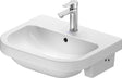 DURAVIT D-Code Halbeinbauwaschtisch 550 mm, 1 Hahnloch, mit Überlauf, weiß