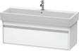 DURAVIT Ketho Waschtischunterbau 1150 mm weiß matt, 1 Auszug, wandhängend, Soft-Close