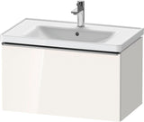 Duravit D-Neo Waschtischunterbau 784 mm Eiche Schwarz Matt mit 1 Auszug und Bronze-Griff