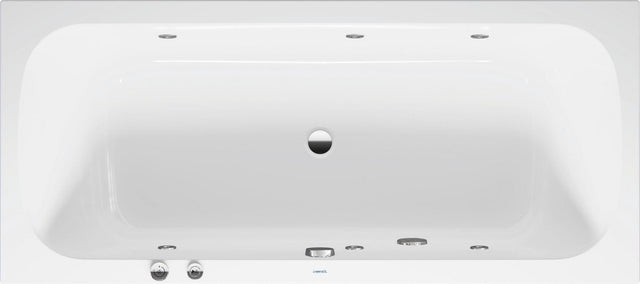 DURAVIT Qatego Whirlwanne 1800x800mm Einbau mit Jet-System, 2 Personen, Weiß
