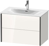DURAVIT XViu Waschtischunterbau wandhängend 810 mm, 2 Schubkästen, Weiß Hochglanz