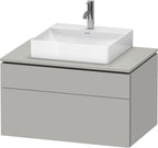 taupe supermatt / hochverdichtete Dreischichtholzspanplatte / Ahorn