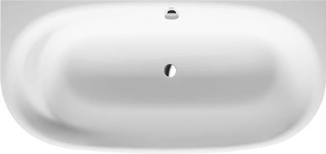 DURAVIT Cape Cod Badewanne 1900x900 mm Vorwand, Mineralguss Weiß Matt, inkl. Fußgestell & Verkleidung