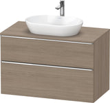 Duravit D-Neo Konsolenwaschtischunterbau 1000 mm Eiche Terra Matt mit Auszug