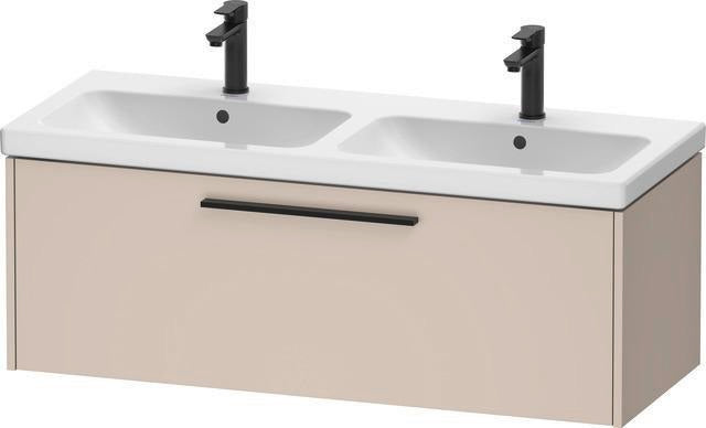DURAVIT D-Code 2.0 Waschtischunterbau wandhängend 1184 mm mit 1 Auszug, Griff Chrom, Basalt Matt