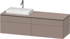 basalt matt / Spanplatte / 2 Schubkästen, 2 Auszüge