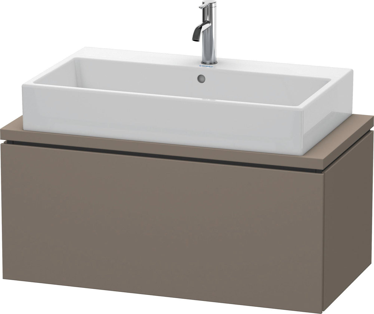 DURAVIT L-Cube Konsolenwaschtischunterbau 920 mm betongrau matt mit 1 Auszug und Tip-on-Technik