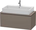 flannel grey seidenmatt / Mitteldichte Faserplatte (MDF) / 1 Auszug