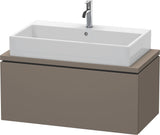 DURAVIT L-Cube Konsolenwaschtischunterbau 920 mm betongrau matt mit 1 Auszug und Tip-on-Technik