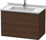DURAVIT L-Cube Waschtischunterbau 820 mm taupe matt mit 2 Schubkästen und Tip-On-Technik