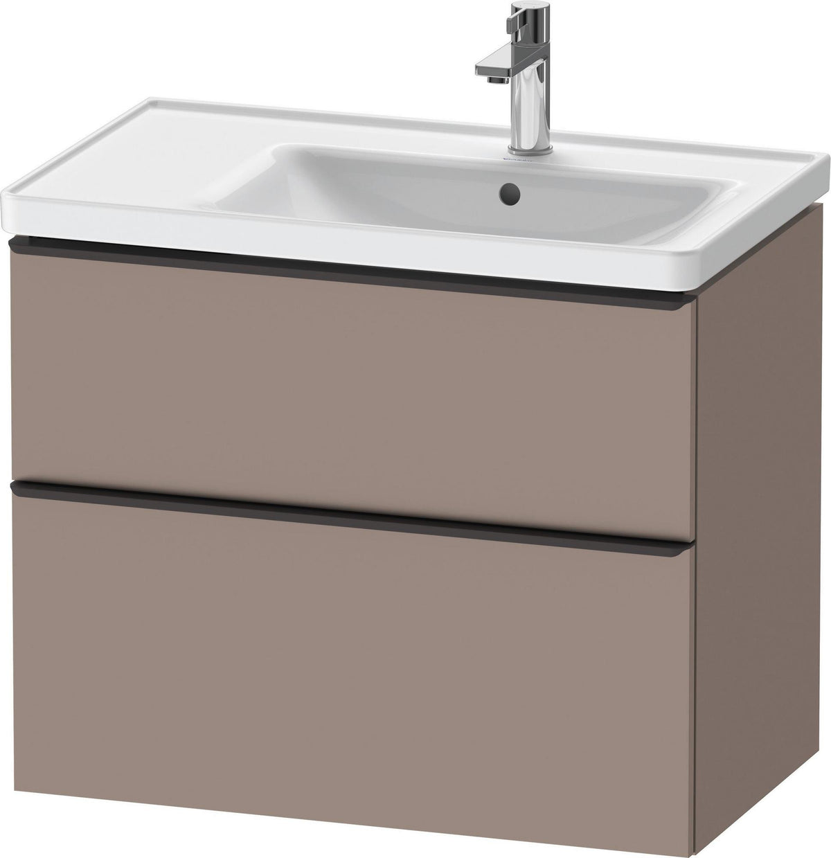 Duravit D-Neo Waschtischunterbau 784 mm Eiche Schwarz Bronze, wandhängend, 1 Auszug
