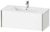 Duravit Waschtischunterbau XVIU 1010 mm wandhängend mit Tip-On-Technik, weiß matt