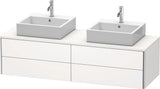 Duravit XSquare Waschtischunterbau 1600 mm betongrau matt, 4 Schubkästen, wandhängend