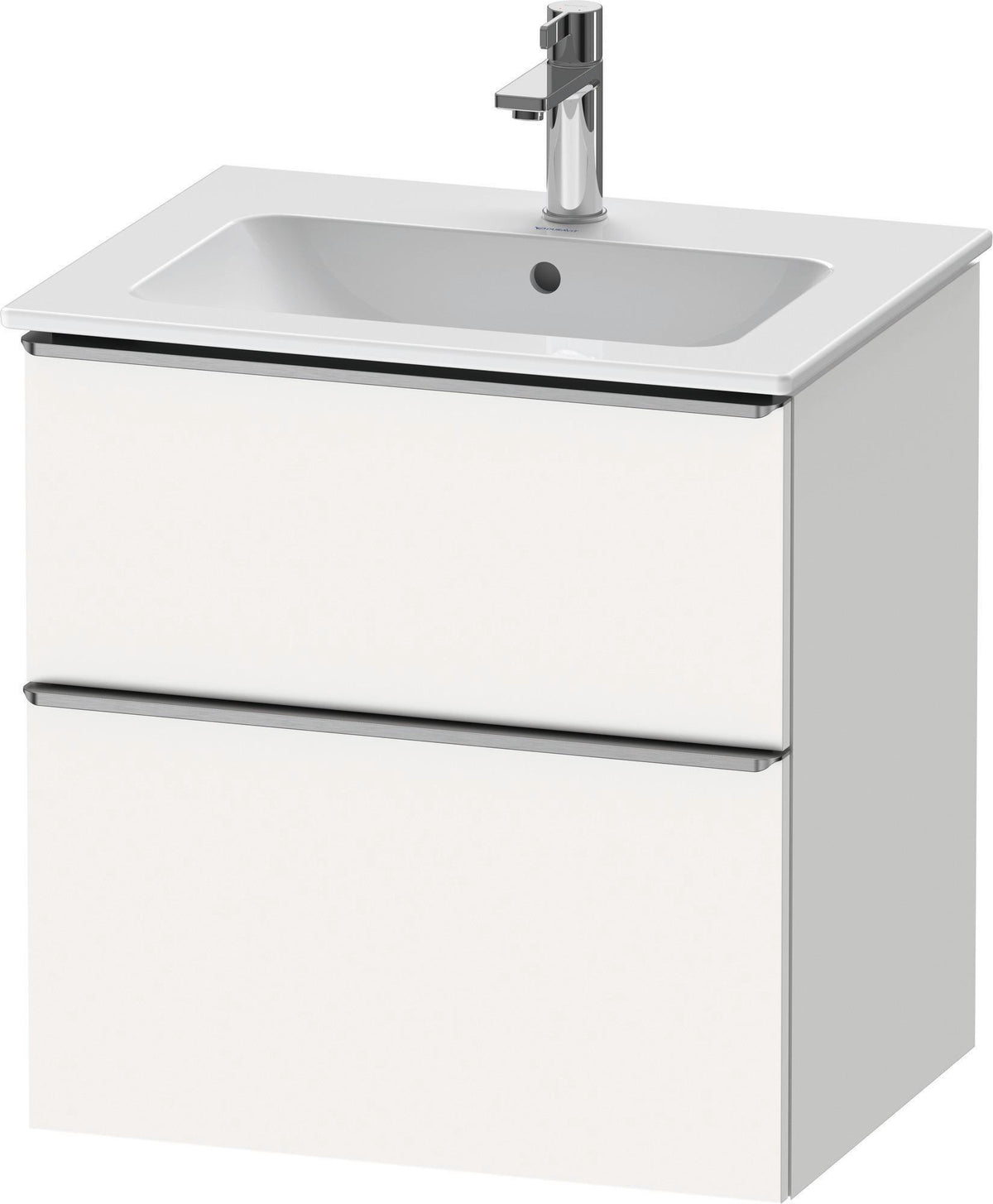 DURAVIT D-Neo Waschtischunterbau 610 mm Eiche Schwarz mit Bronze Griff – wandhängend