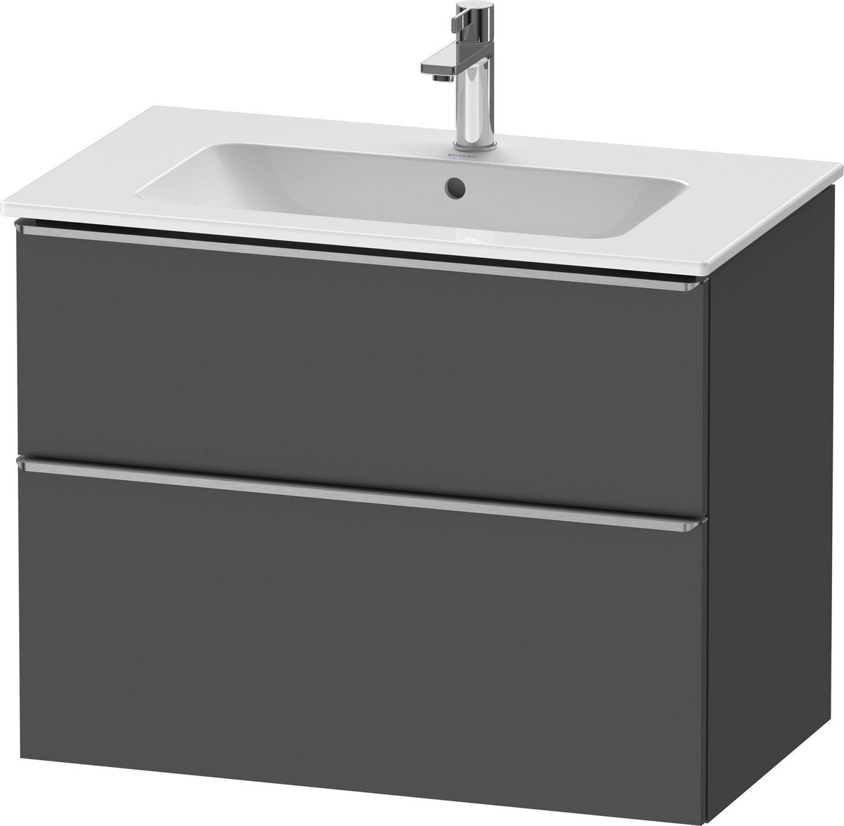Duravit D-Neo Waschtischunterbau 810 mm betongrau matt mit Soft-Close-Auszug