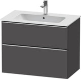 Duravit D-Neo Waschtischunterbau 810 mm betongrau matt mit Soft-Close-Auszug
