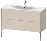 Duravit Waschtischunterbau XVIU 1210 mm weiß matt mit Tip-On-Technik und Siphonausschnitt
