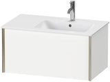 Duravit Waschtischunterbau XVIU 810 mm weiß matt mit Tip-On-Technik und Auszug