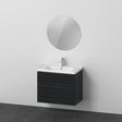 Duravit D-Neo Möbel-Set wandhängend 800x480mm mit Waschtisch, Unterbau, Auszug, Spiegel und LED-Beleuchtung in Eiche