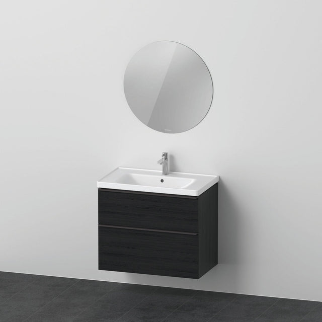 Duravit D-Neo Möbel-Set wandhängend 800x480mm mit Waschtisch, Unterbau, Auszug, Spiegel und LED-Beleuchtung in Eiche