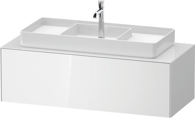 Duravit White Tulip Waschtischunterbau 1300 mm Nussbaum Mitte von Philippe Starck