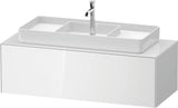 Duravit White Tulip Waschtischunterbau 1300 mm Nussbaum Mitte von Philippe Starck