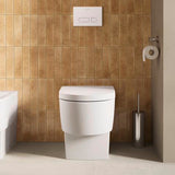 DURAVIT Balcoon WC-Sitz mit Absenkautomatik und Edelstahl-Scharnieren, Weiß Glänzend